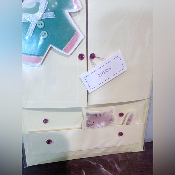 Baby Congratulations Popup Wardrobe Newborn Card - Picture 4 of 4